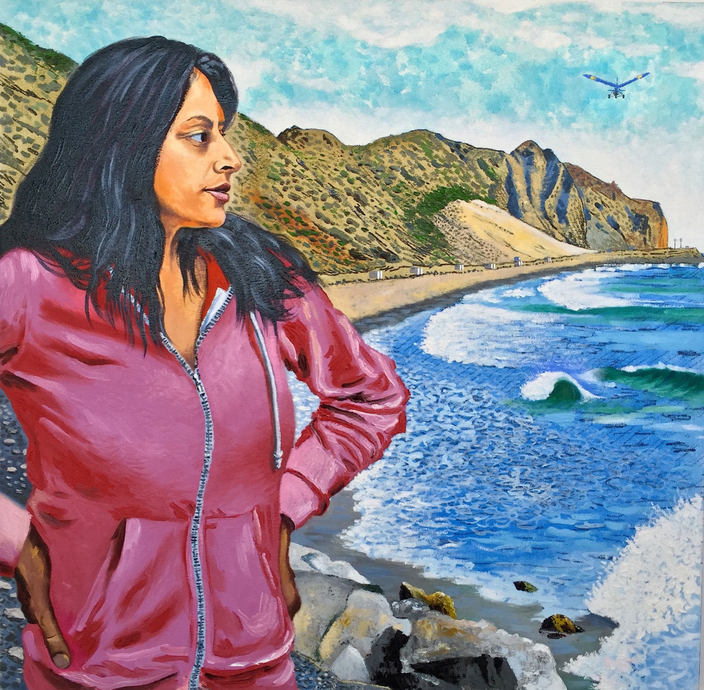 Kohl Thornhill Broome Beach 2015 o/c 31x31 inches