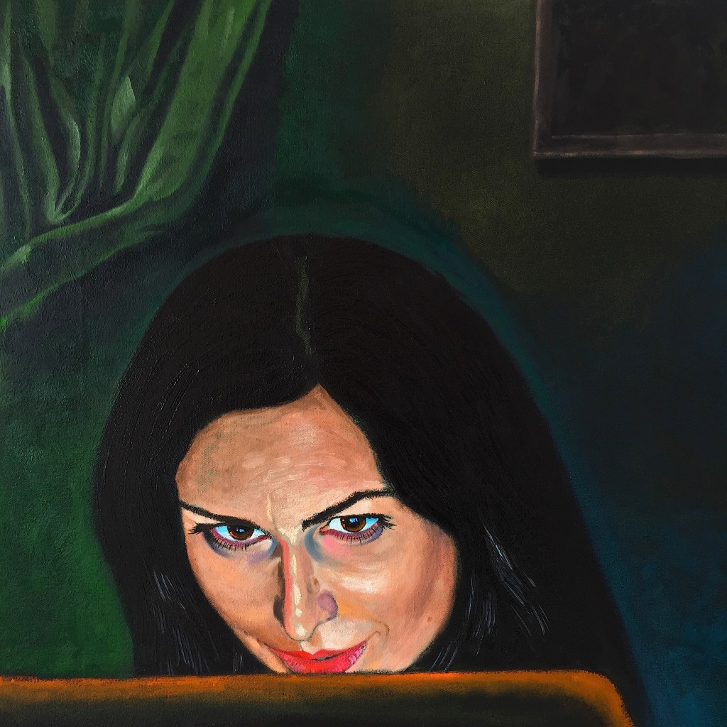Megan Working 2015 o/c 31x31 inches