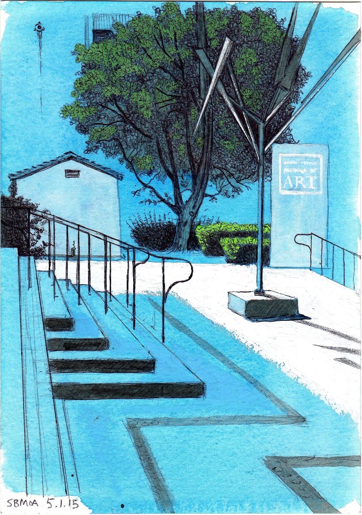 SBMOA 2015 Ink and gouache on paper 8x5 inches